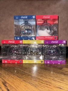 NEW M2 Machines 2025 Coca-Cola Christmas Ornaments, Lot Of 5 Walmart Exclusive - Picture 1 of 7