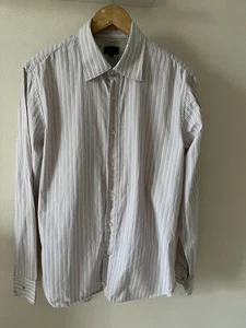 Paul Smith Jeans Regular Fit Long Sleeve Striped Shirt - sz M (16 1/2") - Picture 1 of 7