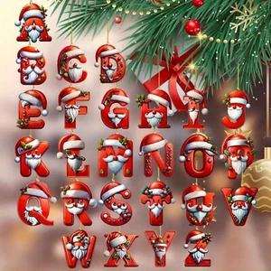 New Letter Ornaments For Christmas Tree Christmas Letters Ornaments A To Z - Picture 1 of 63