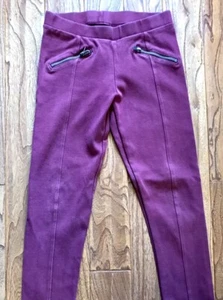 Old Navy Girls’ Burgundy Joggers Leggings - Size L 10/12 - Picture 1 of 6