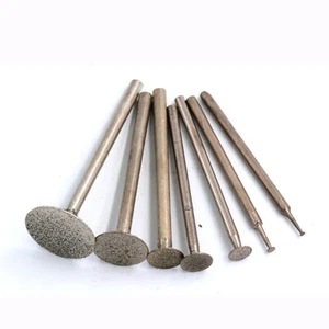 Ultra-Thin T Diamond Grinding Heads Burrs Bits Stone Jade 0.5-16mm Carving Tools - Picture 1 of 4
