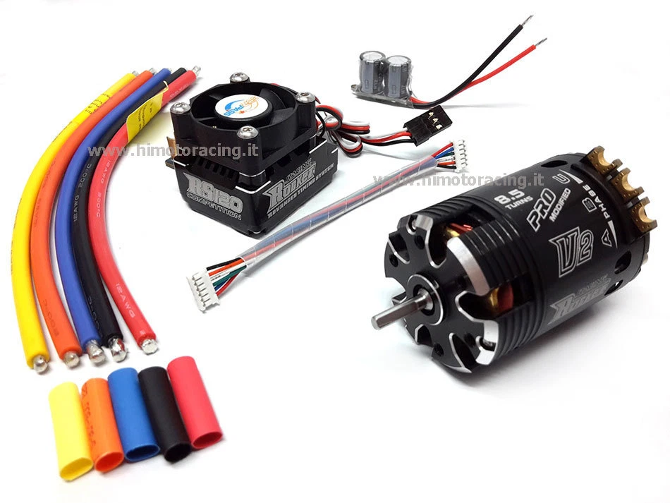 COMBO ROCKET BRUSHLESS SENSORI MOTORE 540 8.5T + REGOLATORE 120A TURBO MODIFIED - Immagine 1 di 1