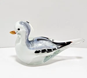 Art Glass Hand blown Bird Figurine Ornament Paperweight Seagull - Picture 1 of 9