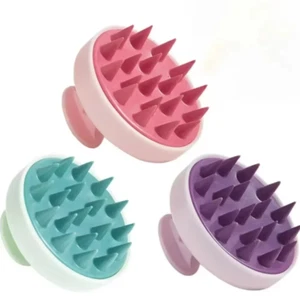 Silicone Soft Head Scrubber Scalp Massager Shampoo Brush Hair Wash Comb BPA UK ✅ - Picture 1 of 13