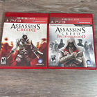Assassins Creed 2 And Brotherhood Playstaion 3 Ps3 Cib Complete Bundle Lot