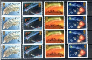 1986 GRAN BRETAÑA 4 Sets "SPACE, COMETAS, COSMOS" MINT - Imagen 1 de 1