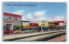 Postcard Business Section, Rocky Mount NC linen T93