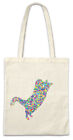 Colored Cat I Shopper Shopping Bag Toon Comic Look Techno Rave Raver Rainbow