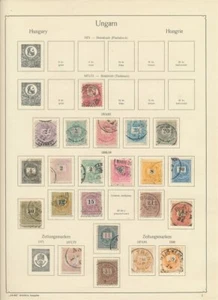 Ungarn alte Vorkriegssammlung auf Vordruckblättern - Bild 1 von 1