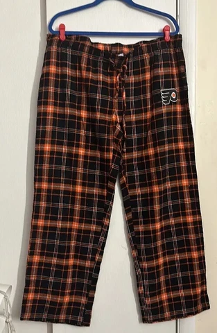 Philadelphia Flyers Mens NHL Takeaway Black Flannel Pants XL Cover