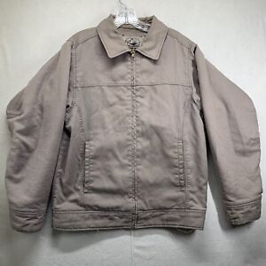 Patagonia Hemp Denim Jacket Mens Coat Beige Lined Work Jacket Size Medium