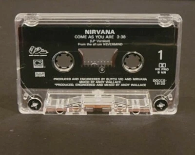 Nirvana - Come As You Are - cassette single - Geffen Records 1992 - Image 1 of 2