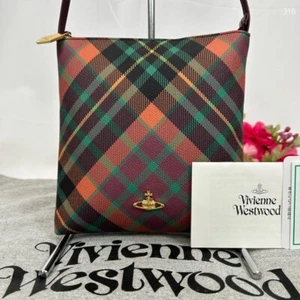 Vivienne Westwood shoulder bag with orb logo check pattern crossbody - Picture 1 of 10