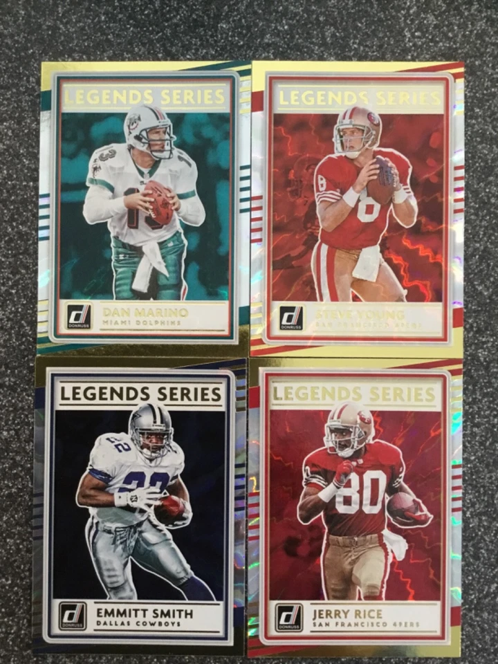 2020 DONRUSS YOU PICK LEGENDS SERIES INSERTS MARINO RICE YOUNG TAYLOR - Image 1 of 1