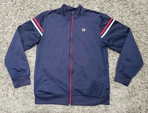 Fila Sport YOUTH SIZE XL 18/20 Blue and Red White Striped Track Jacket FULL ZIP - Picture 1 of 8