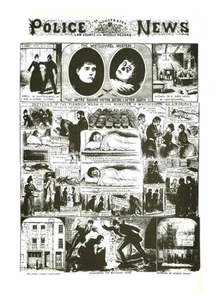 ANTIGUO PÓSTER DE NOTICIAS DE LA POLICÍA VICTORIANA JACK EL DESTRIPADOR 4 A3 REIMPRESIÓN - Imagen 1 de 1