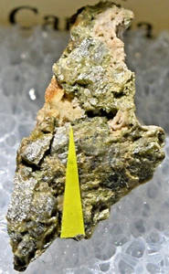 RARE MALAYAITE! 1 X .5 X 2 CM. ASH MTN, MCDAME, BC. CANADA #6 - Picture 1 of 1