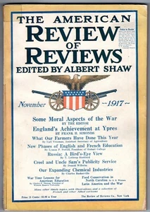 THE AMERICAN REVIEW OF REVIEWS Nov 1917 WW1 Russia GREAT CARTOONS Uncle Sam PULP - Picture 1 of 2