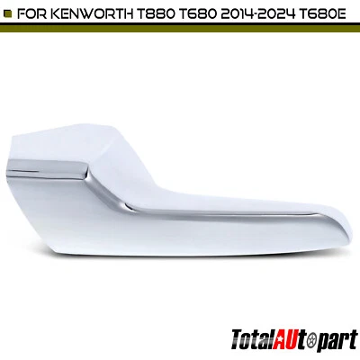 Manija de puerta interior cromada para conductor delantero Kenworth T680 2014-2024 T680E T880 Foto 1 de 4