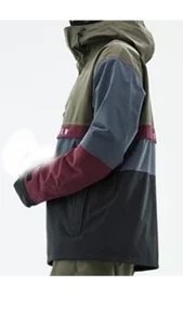 Dope Snow Legacy Track Snowboard Jacket-OliveGreen Burgundy MetalBlue Black XL - Picture 1 of 18