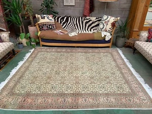 Alfombra Turca Cuadrada Vintage 245x200 cm, Alfombra Tribal Lana Grande - Imagen 1 de 11