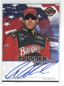 2007 Press Pass Thunder Strokes Aric Almirola Auto Autograph Wheels On Card - Picture 1 of 1