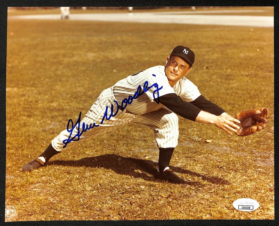 Foto 8x10 firmada/autografiada por Gene Woodling New York Yankees JSA 196164 Foto 1 de 1