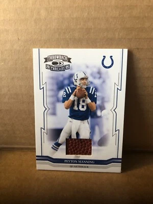 2005 Throwback Threads Footballs #65 Peyton Manning 231/275 - Image 1 of 2