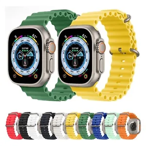 Ocean Band Strap For Apple Watch Ultra 2 iWatch Series 9 8 7 SE 40/44/41/45/49mm - Picture 1 of 13