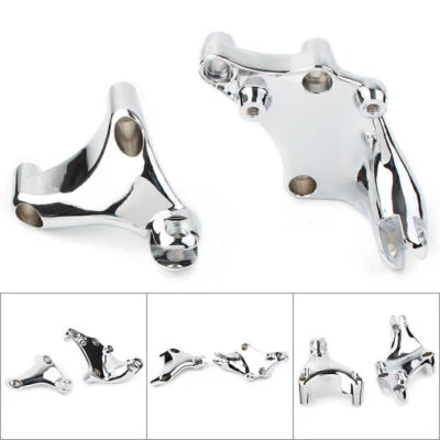 Rear Passenger Footrest Mount Bracket Fit Harley Sportster XL1200 Custom Chrome - Image 1 of 4
