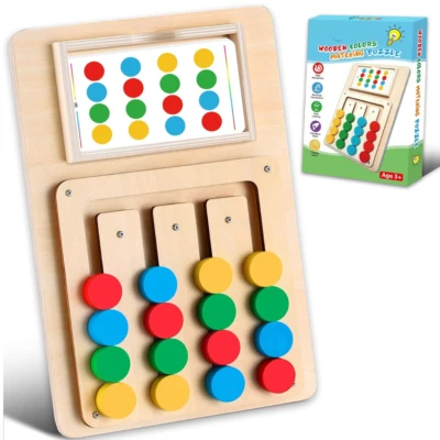 Color Matching Puzzle Toys, Montessori Brain Teasers Game for Kids Age 3+ - Image 1 of 4