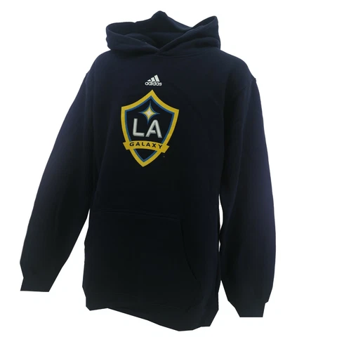 Los Angeles Galaxy FC MLS Adidas Kids Youth Size Hooded Sweatshirt New Tags Cover