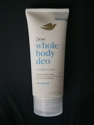 Дезодорант-крем для всего тела Dove, без алюминия, гипоаллергенный без запаха, 2,5 унции - Изображение 1 из 2