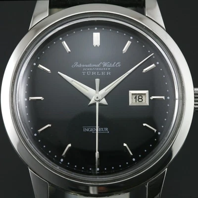 Vintage IWC Schaffhausen Turler Ingenieur Cal 8531 Automatik Herrenuhr schwarz - Bild 1 von 4