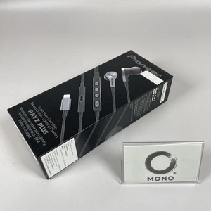Pioneer Rayz Plus SE-LTC5R-T Lightning-Powered Noise Canceling Earphone Silver - Picture 1 of 13