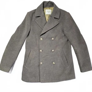 Dondup Italian Wool Coat Children XL Made Italy Peacoat Designer Double Breast - Picture 1 of 13