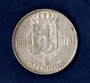 BELGIO 1950  100 FRANCHI BALDOVINO I° QUALITA' BB/SPL - Imagen 1 de 2