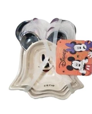 全新带标签迪士尼米奇和米妮老鼠幽灵万圣节量杯 — 第 1/2 张图片