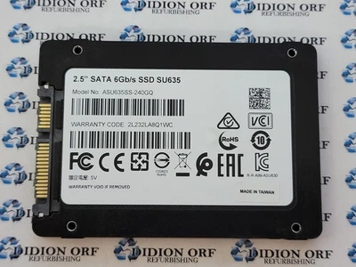 ADATA 240GB 2.5" SATA SSD ASU635SS-240GQ, Grade A+, SKU 10451 - Image 1 of 2
