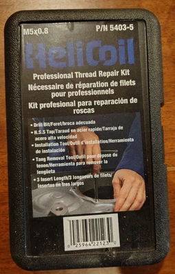 Kit de reparación de roscas profesionales HELICOLl M5x0.8 P/N 5403-5 - SOLO TALADRO E INSERTOS Foto 1 de 3