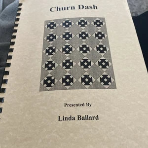 churn dash quilt pattern Book Spiral Linda Ballard 1997 - Picture 1 of 1