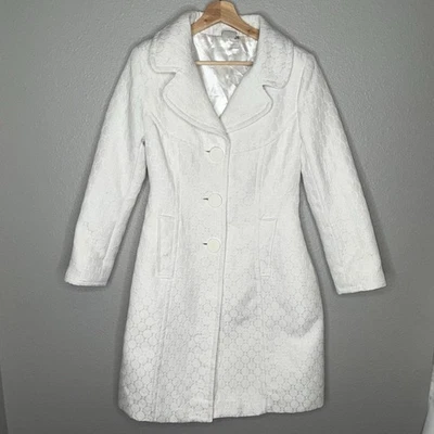Vintage Georgiu Studio Jacket Coat Off White Womens 10 90s Preppy READ SIZE - Image 1 of 4