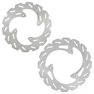 Solid Front Rear Brake Disc Rotors Pair For SUZUKI RM 85CC model year 2005 2017 Foto 1 de 4