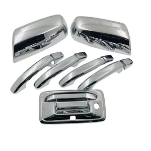 silver abs Handle Door Bowl Rearview Mirror Cover Trim For 14-19 Chevrolet SIL - Picture 1 of 5