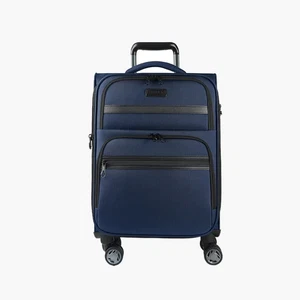 KROSER Softside Expandable Carry On Luggage with Spinner Wheels,Navy - Picture 1 of 3