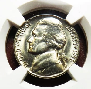 1958-D Jefferson Nickel__NGC MS 65 - Bild 1 von 3