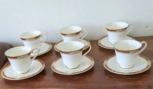 6 x Royal Doulton Sandon H5172 Tea Cups & Saucers - Picture 1 of 10