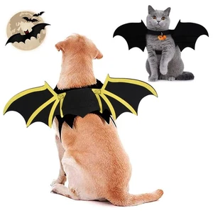 Pet Bat Wings Costume Adjustable Belt Halloween Cosplay Cute Dog Cat Accessory - Picture 1 of 3