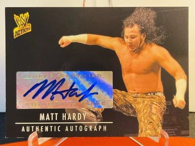 2007 Topps WWE Action Matt Hardy Auto Authentic Autograph Hardys WWF TNA ECW SP - Image 1 of 2