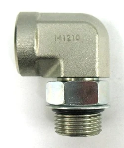 AF 6815-06-06 - #6 ORB macho (9/16''-18) X #6 hembra ORB (9/16''-18) 90 codos - Imagen 1 de 3